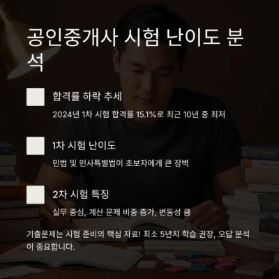 공인중개사 난이도 및 기출 문제 다운로드