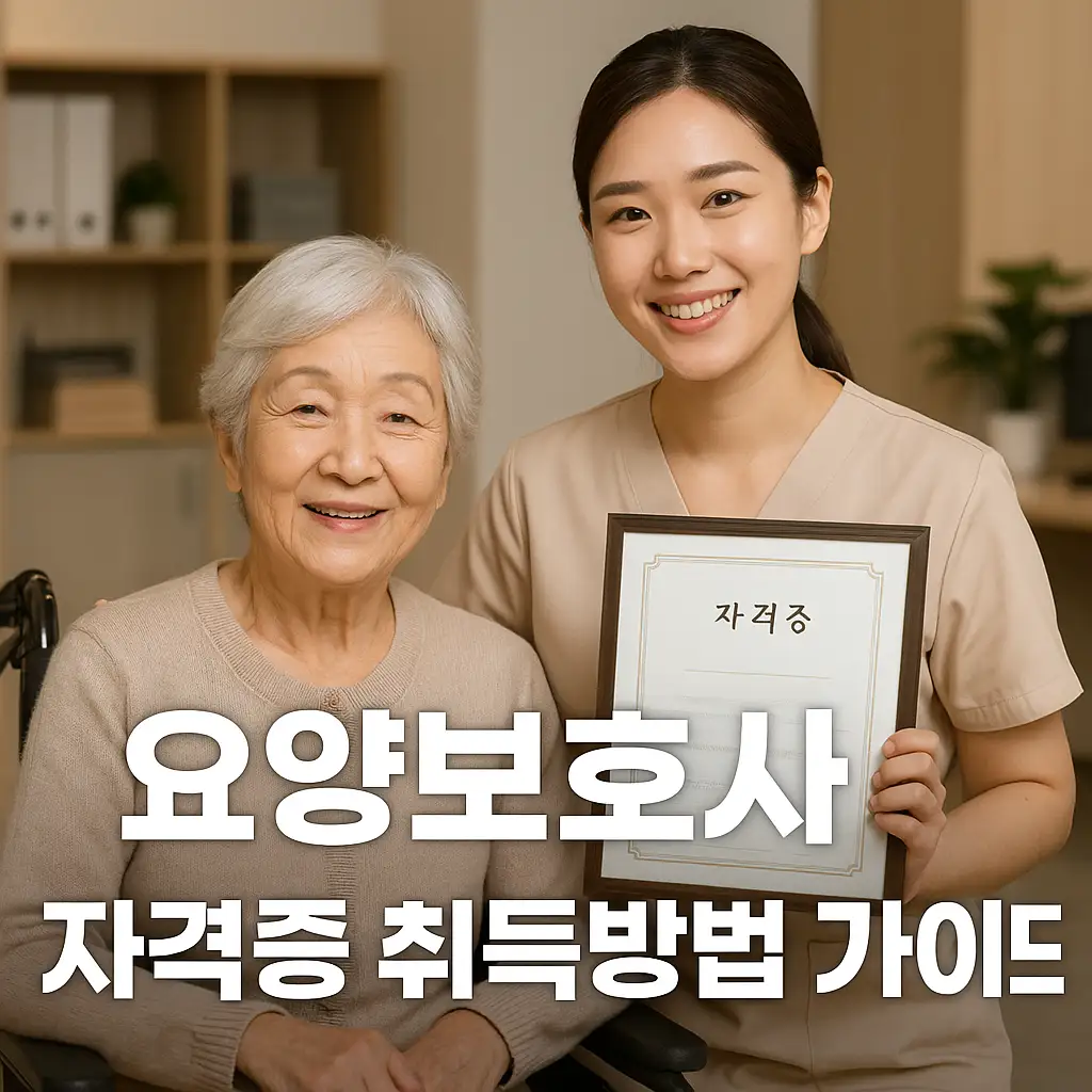 요양보호사 자격증 취득 방법
