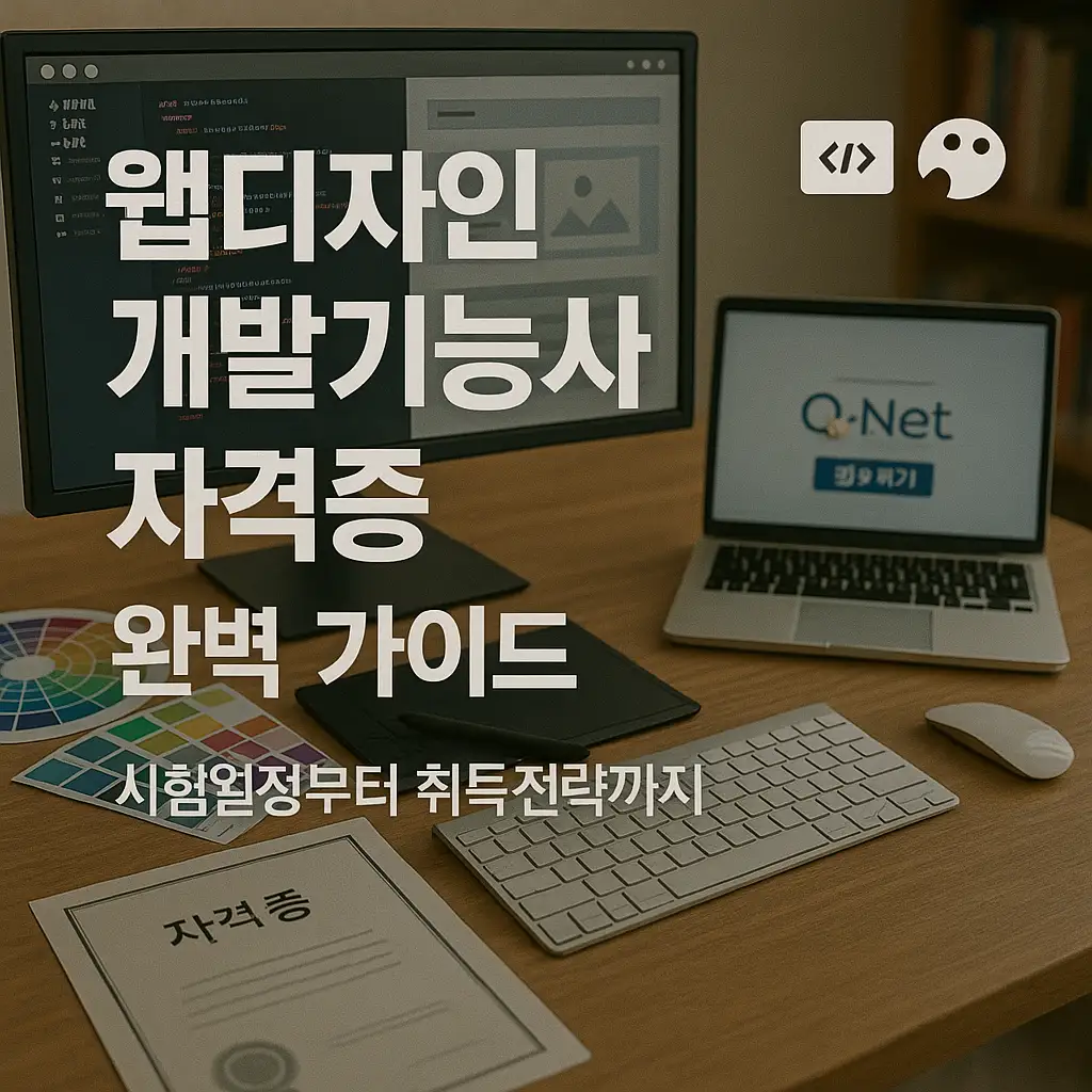 웹디자인개발기능사 자격증