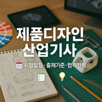 제품디자인산업기사 완벽 준비: 시험일정, 출제기준 변경사항, 합격전략 총정리!