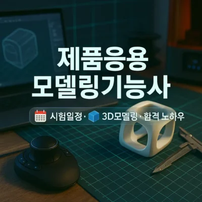 제품응용모델링기능사 완벽 정복: 시험일정, 3D모델링, 합격 노하우