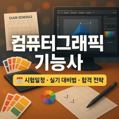 컴퓨터그래픽기능사 자격증 완벽 분석: 시험일정, 실기 대비법, 합격 전략