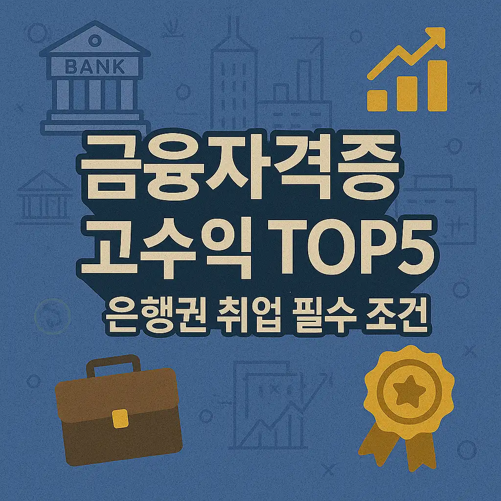 금융자격증 고수익 TOP5