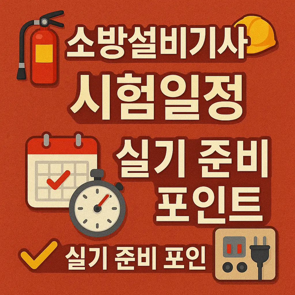 소방설비기사(전기) 시험일정 및 실기 준비 포인트