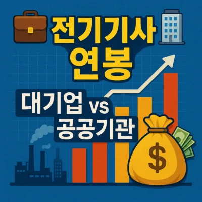 전기기사 자격증 연봉 공개! 대기업 vs 공공기관 비교