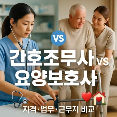 간호조무사 vs 요양보호사 차이점 완벽 분석
