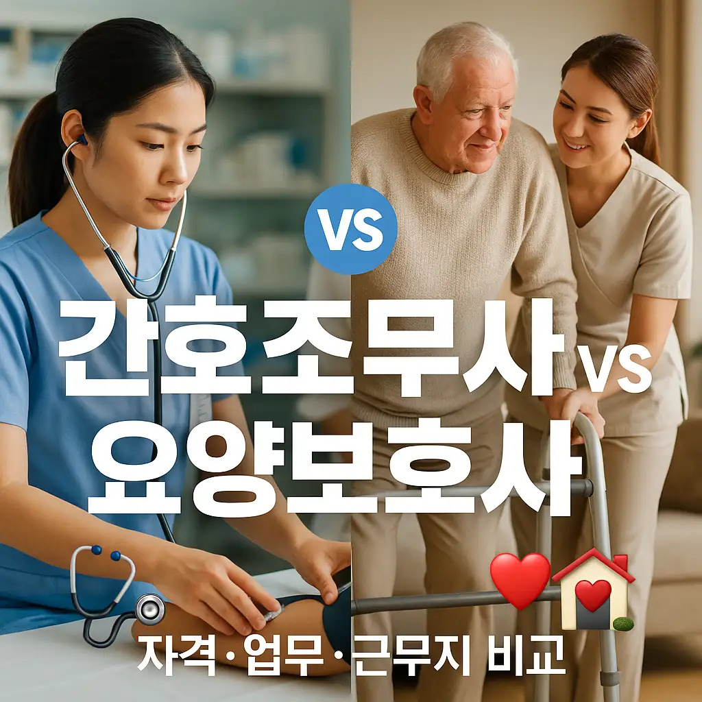 간호조무사 vs 요양보호사 차이점