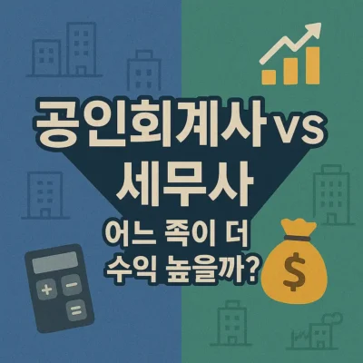 공인회계사 vs 세무사, 어느 쪽이 더 수익 높을까?