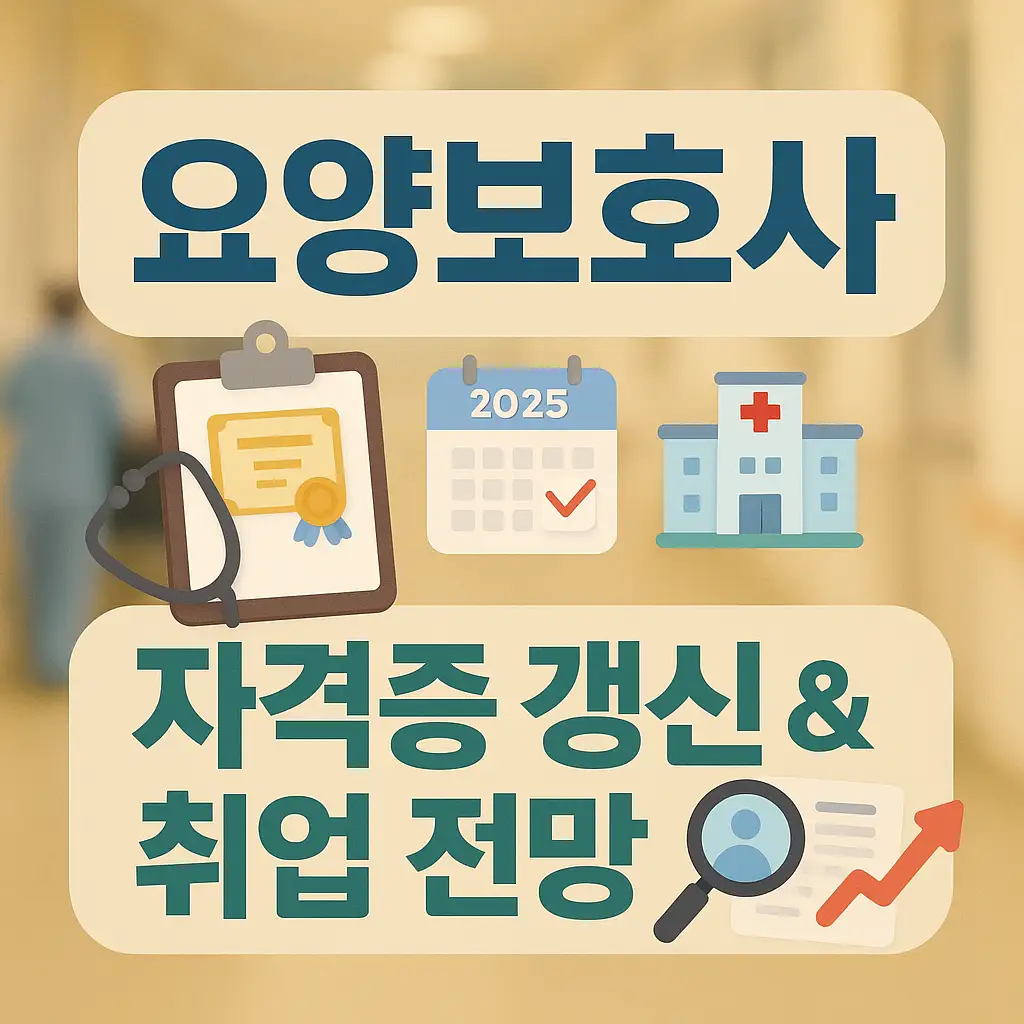 요양보호사 자격증 갱신 및 취업 전망