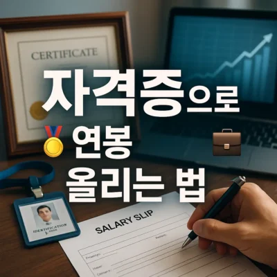 자격증으로 연봉 올리는 법: 현실적인 조언