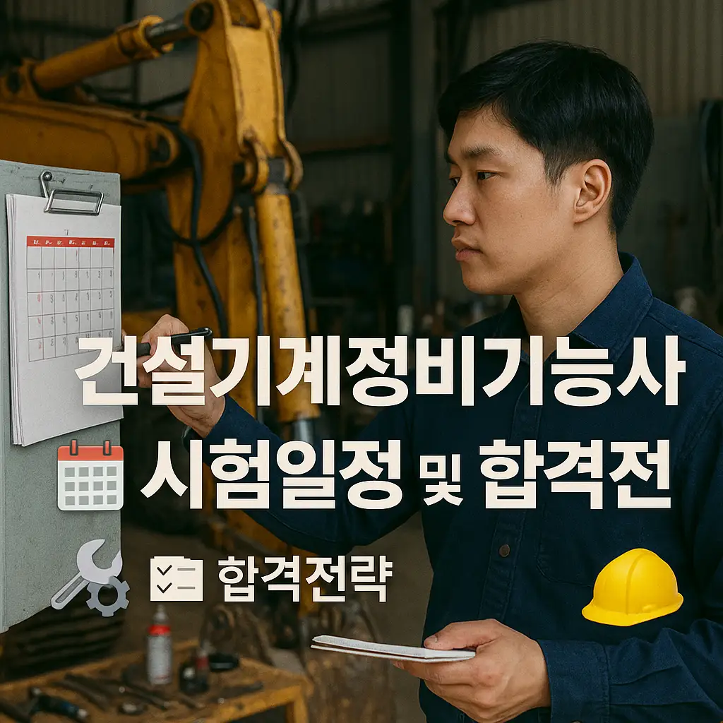 건설기계정비기능사 시험일정 및 합격전략