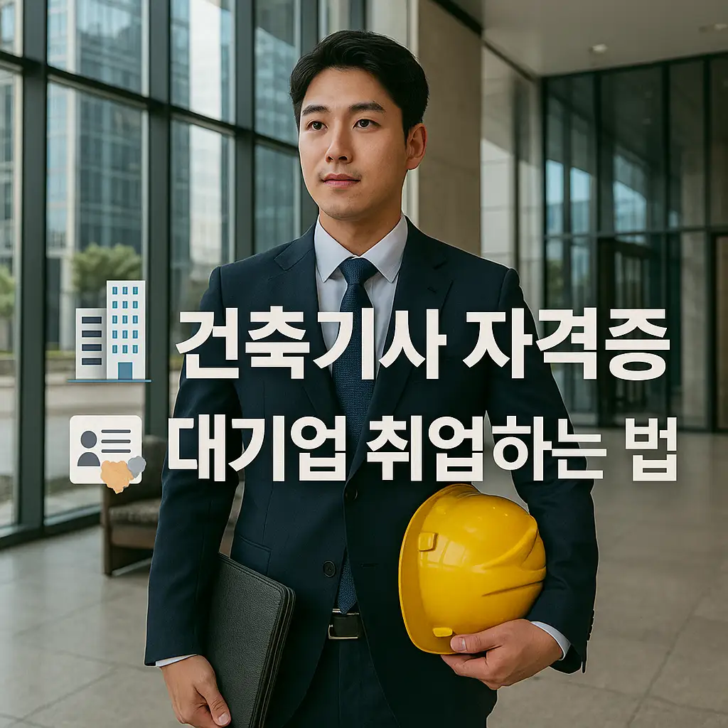 건축기사 자격증으로 대기업 취업하는 법