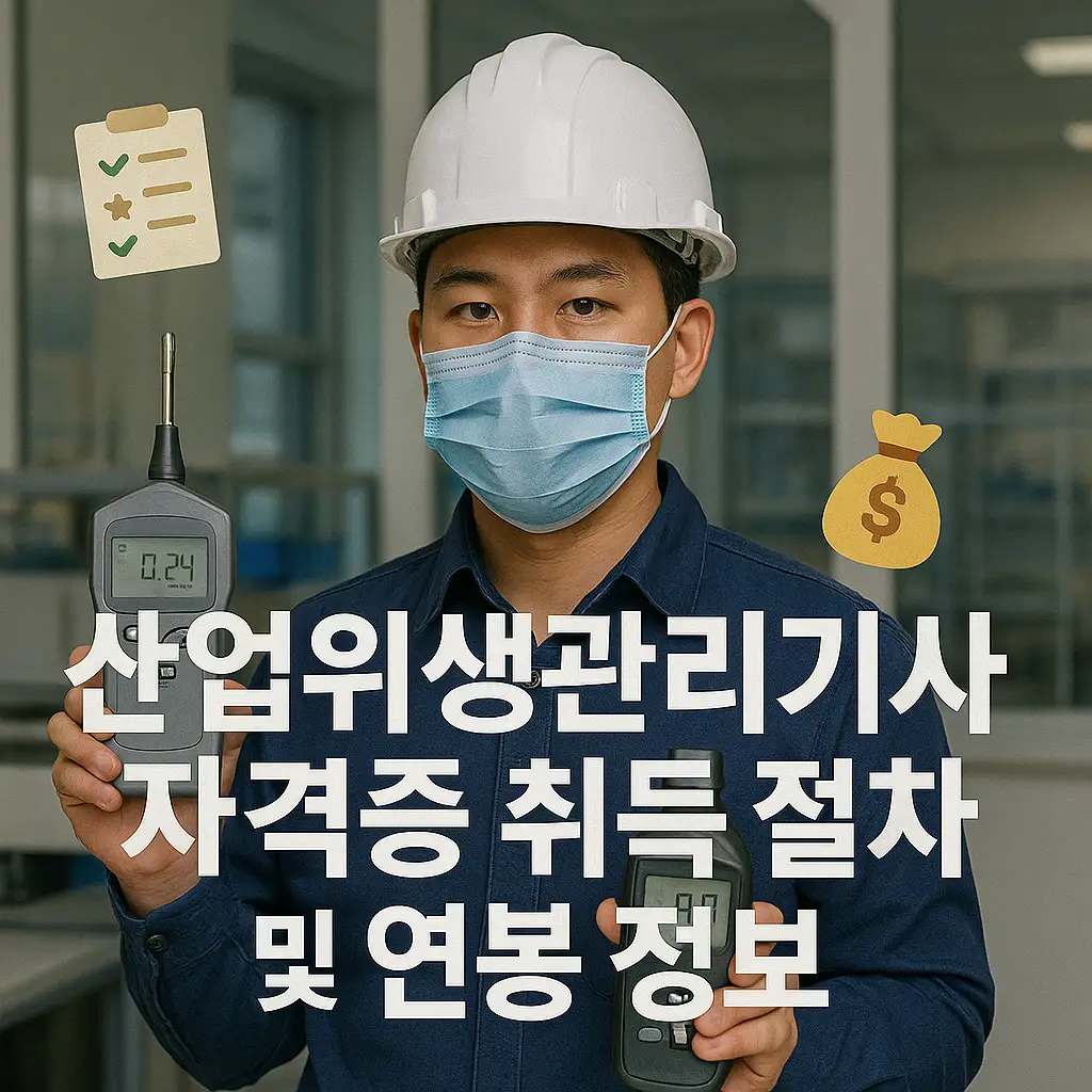 산업위생관리기사 자격증 취득 절차 및 연봉