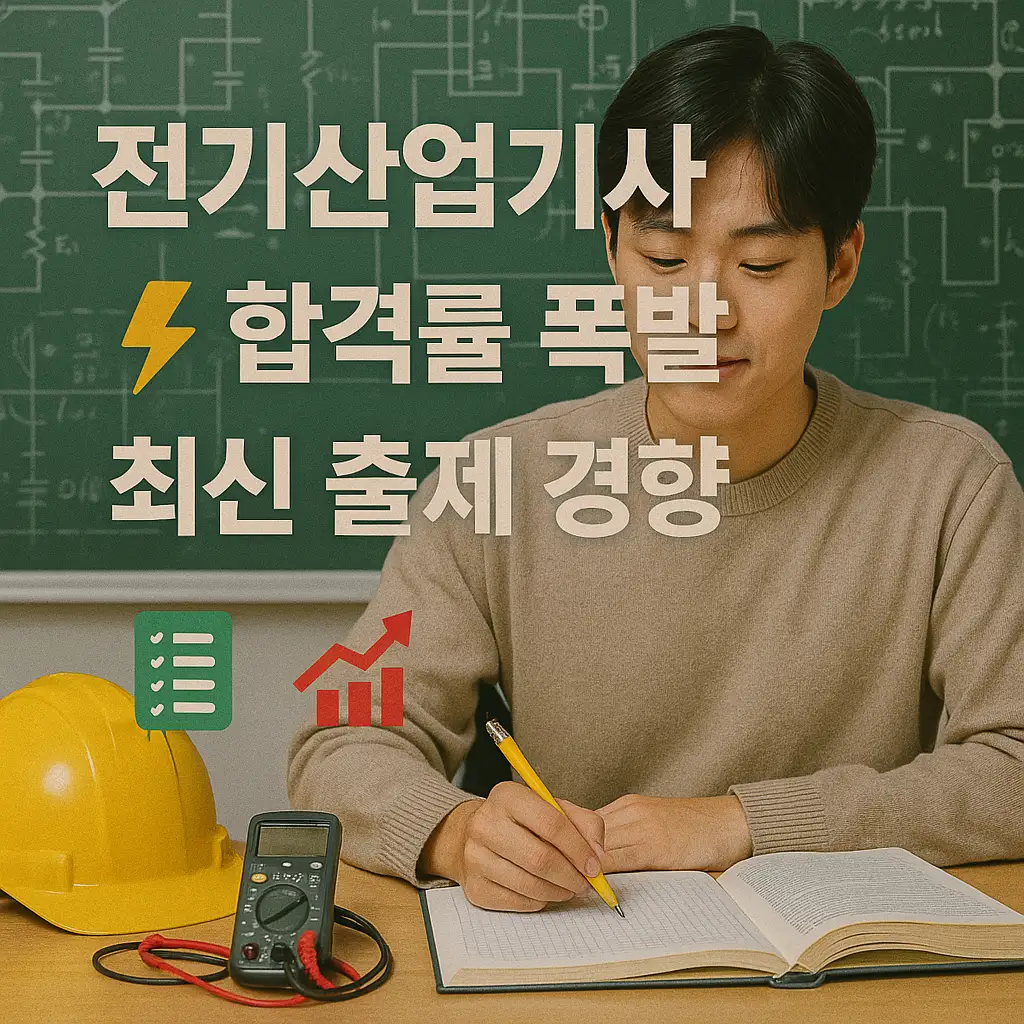 전기산업기사 합격률 폭발! 최신 출제 경향