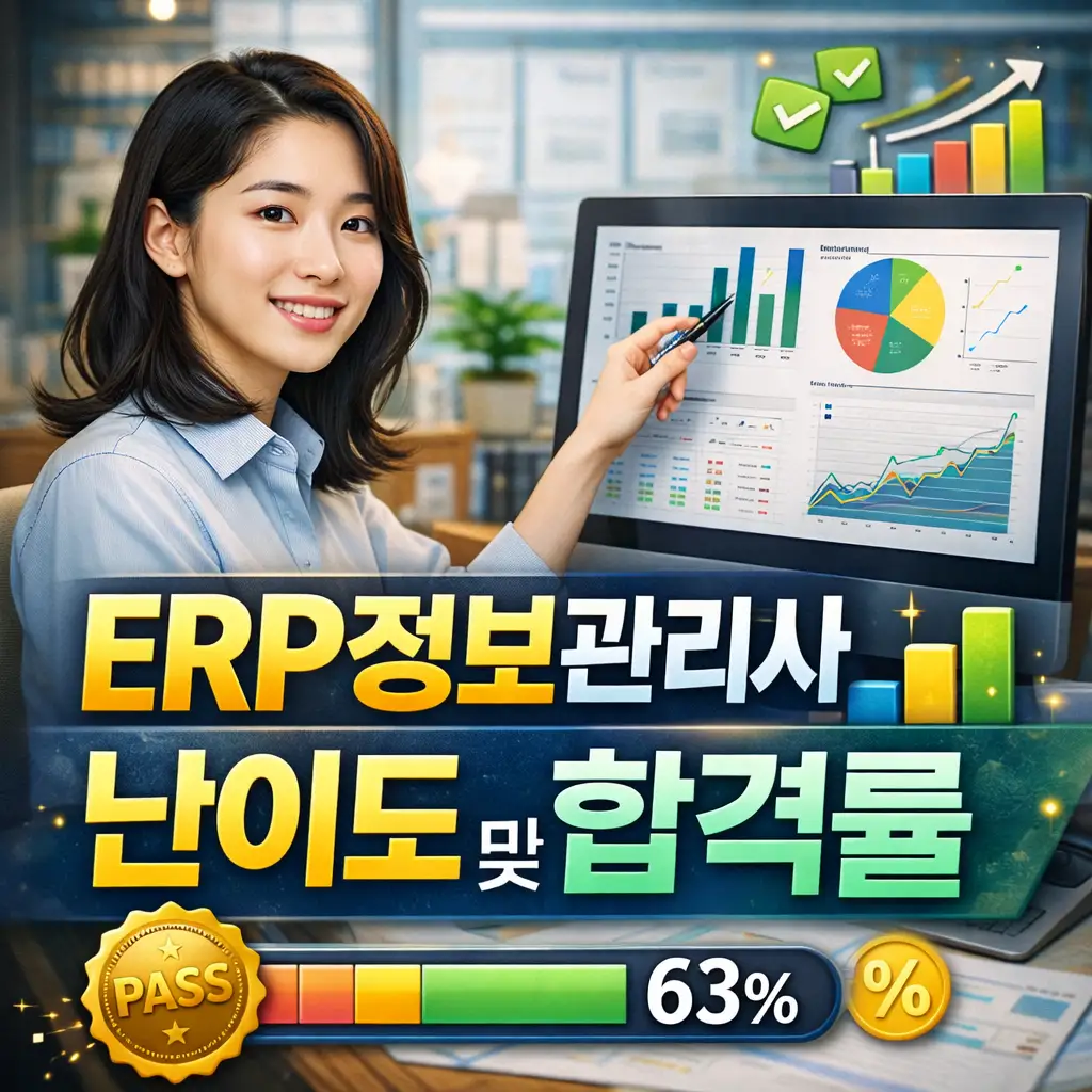 ERP정보관리사 자격증 난이도 및 합격률