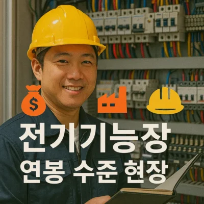전기기능장 취득 후 연봉 수준 및 현장 수요