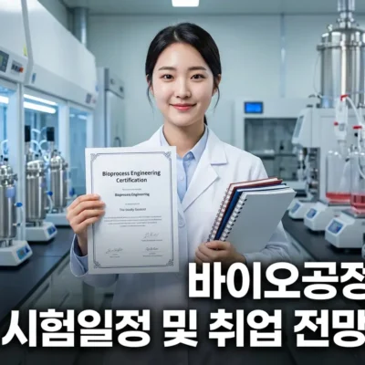 바이오공정기능사 시험일정 및 취업 전망 총정리