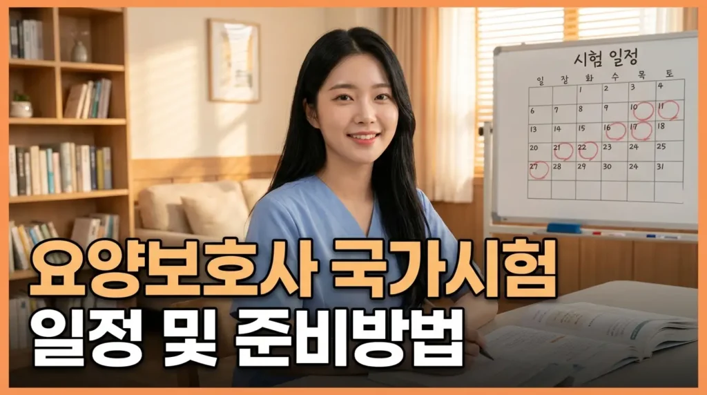 요양보호사 국가시험 일정 및 준비방법