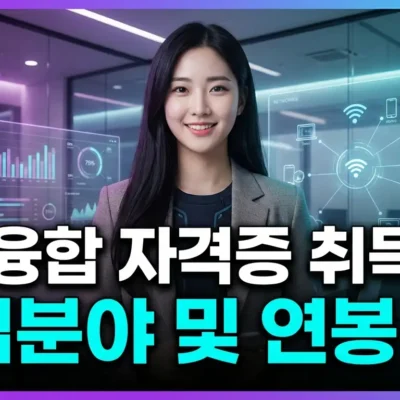 ICT융합 자격증 취득 후 취업분야 및 연봉