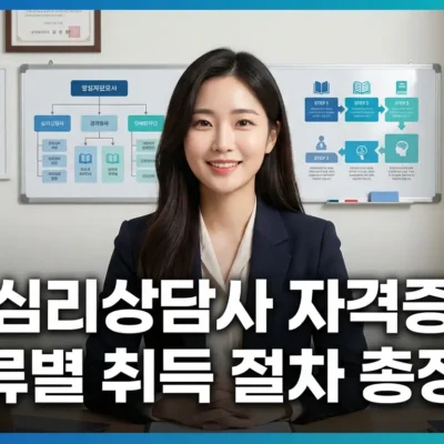 심리상담사 자격증 종류별 취득 절차 총정리