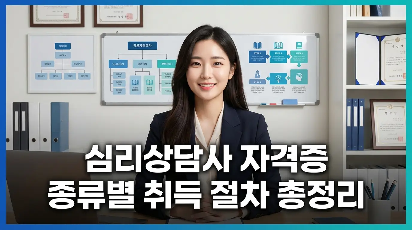 심리상담사 자격증 종류별 취득 절차 총정리