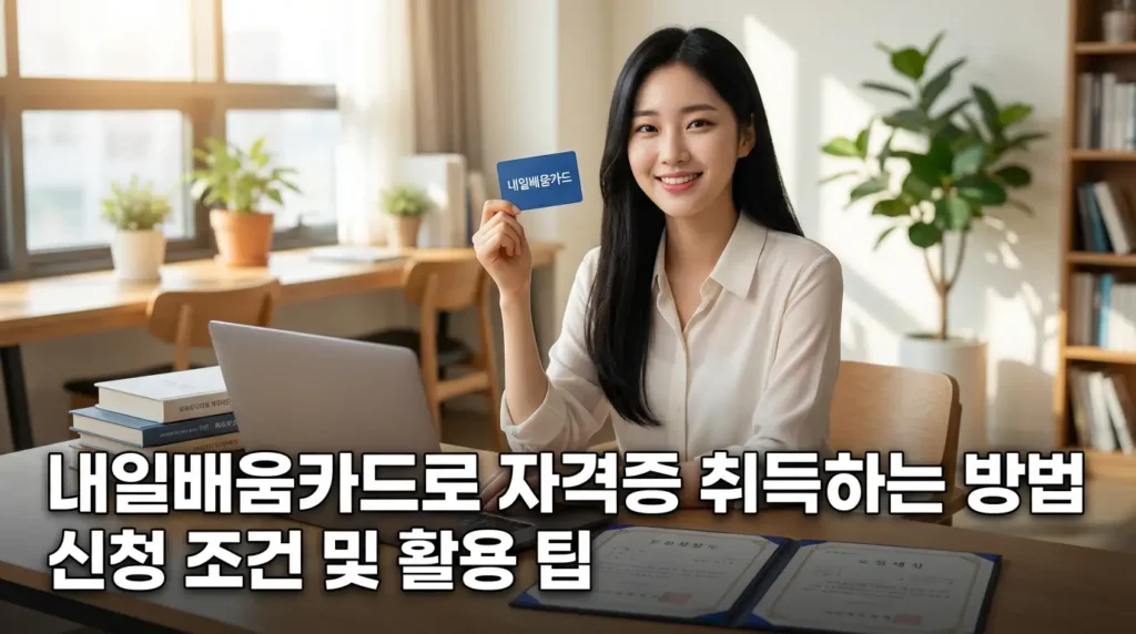 내일배움카드로 자격증 취득하는 방법 신청 조건 및 활용 팁