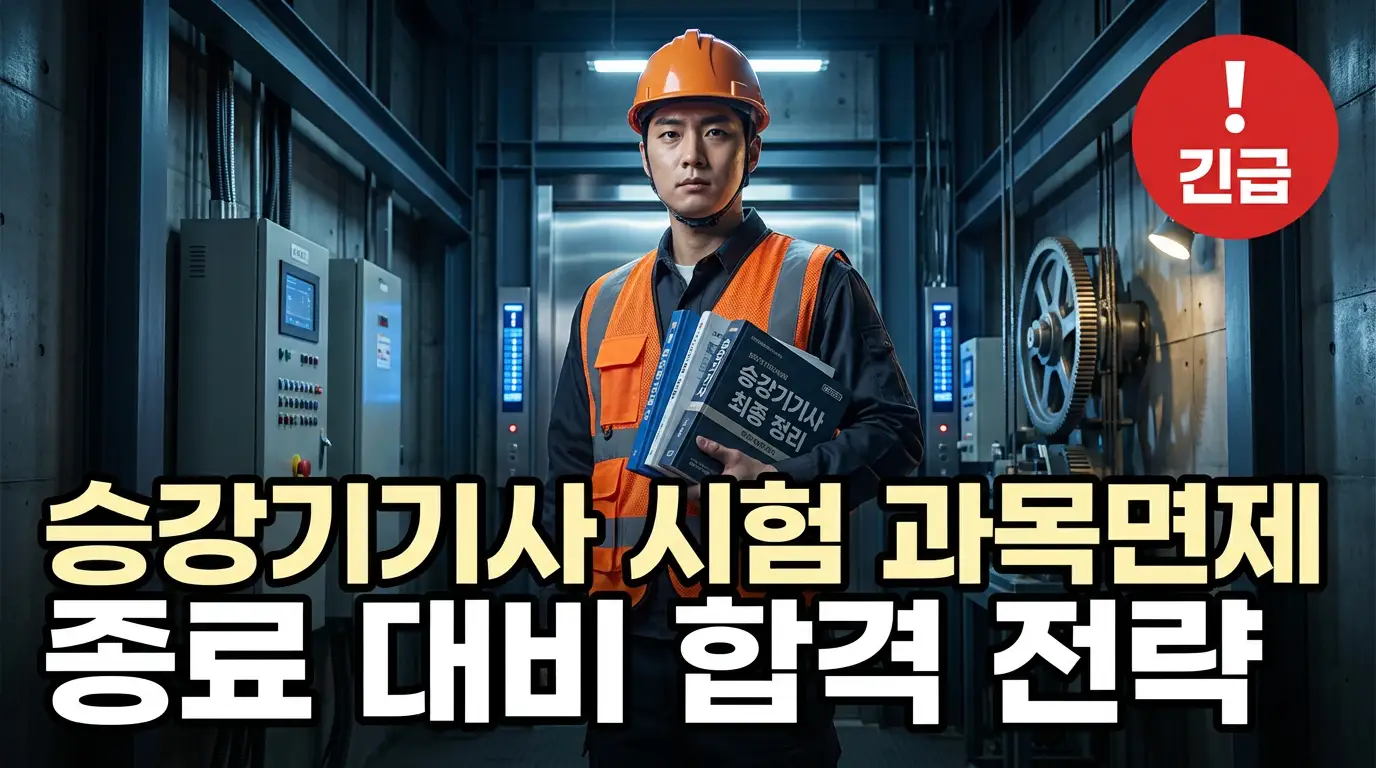 승강기기사 시험 과목면제 종료 대비 합격 전략