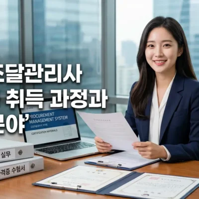 공공조달관리사 자격증 취득 과정과 활용 분야