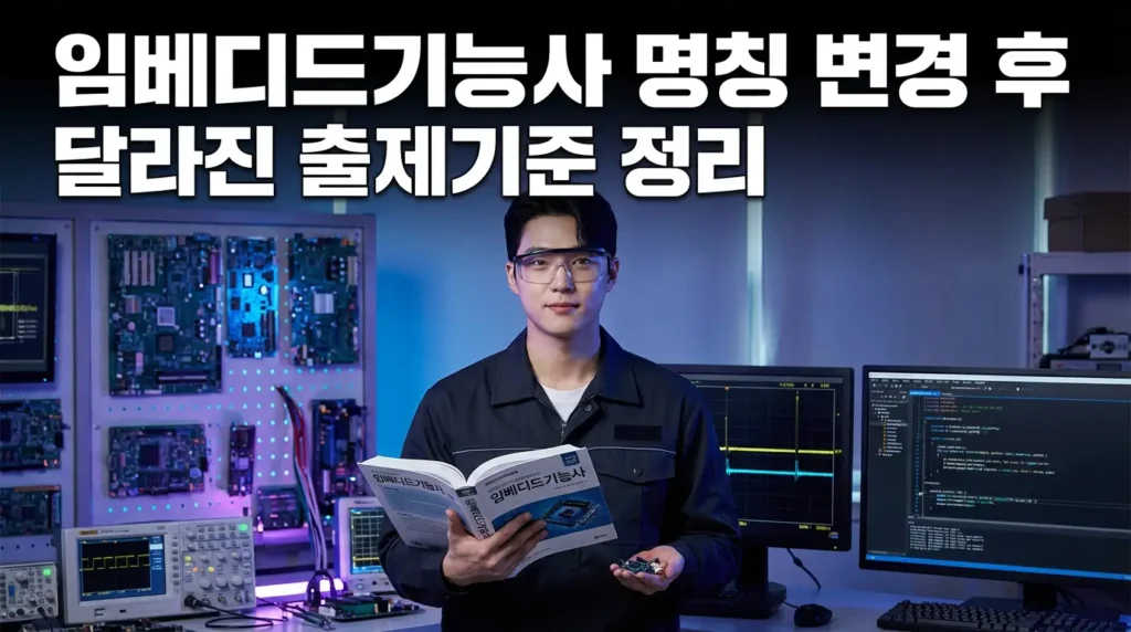 임베디드기능사 명칭 변경 후 달라진 출제기준 정리