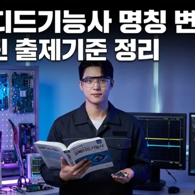 임베디드기능사 명칭 변경 후 달라진 출제기준 정리