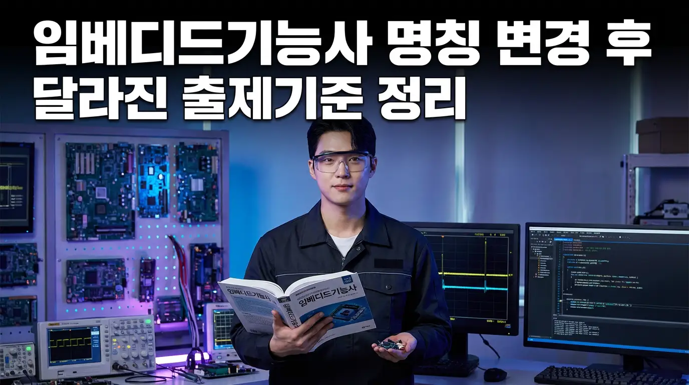 임베디드기능사 명칭 변경 후 달라진 출제기준 정리