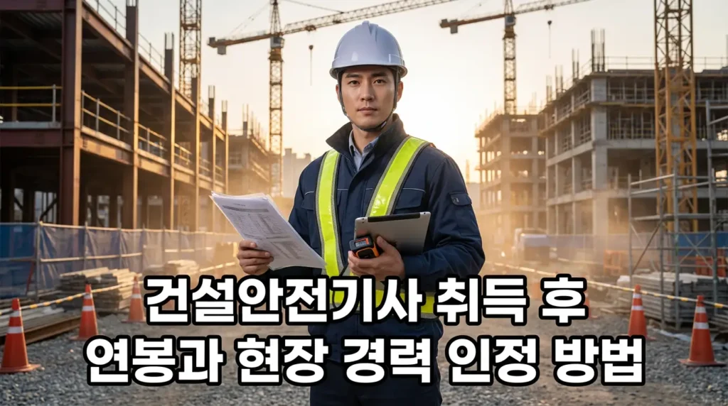건설안전기사 취득 후 연봉과 현장 경력 인정 방법