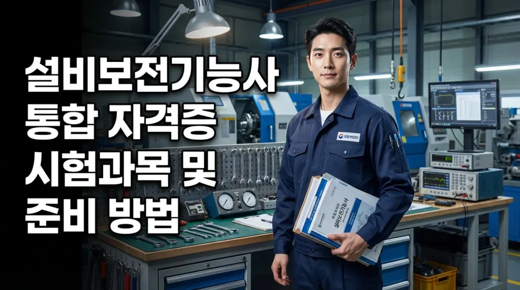 설비보전기능사 통합 자격증 시험과목 및 준비 방법