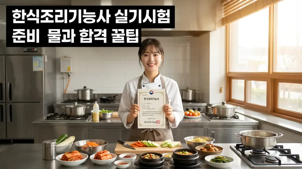 한식조리기능사 실기시험 준비물과 합격 꿀팁