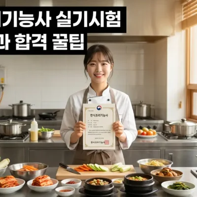 한식조리기능사 실기시험 준비물과 합격 꿀팁