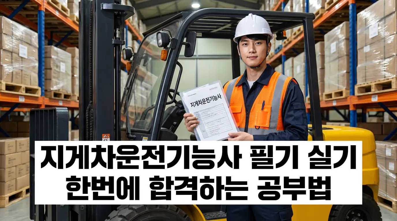 지게차운전기능사 필기 실기 한번에 합격하는 공부법
