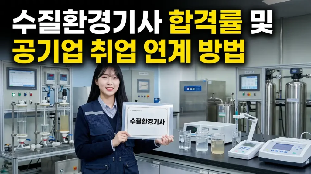 수질환경기사 합격률 및 공기업 취업 연계 방법
