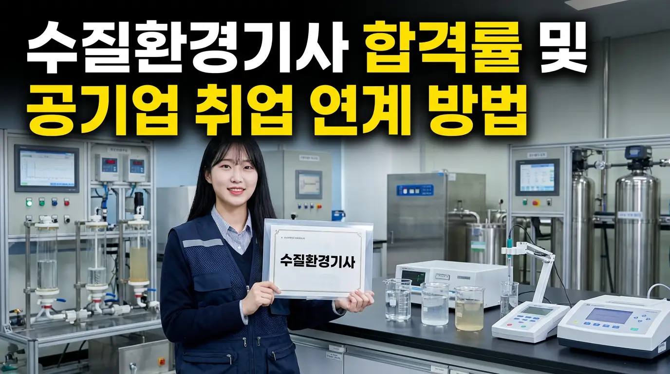 수질환경기사 합격률 및 공기업 취업 연계 방법