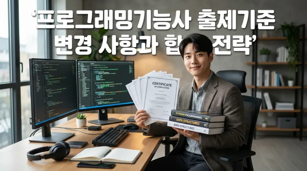 프로그래밍기능사 출제기준 변경 사항과 합격 전략