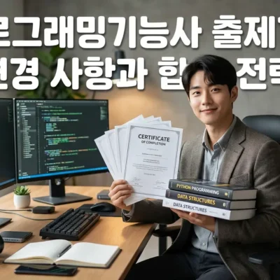 프로그래밍기능사 출제기준 변경 사항과 합격 전략