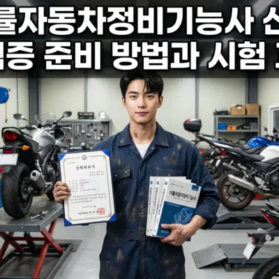이륜자동차정비기능사 신설 자격증 준비 방법과 시험 과목